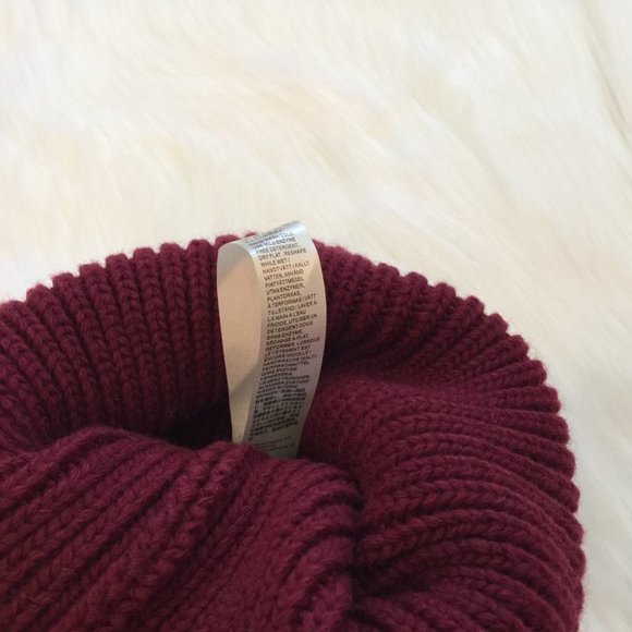 NWT Acne Studios Pansy Beanie Burgundy